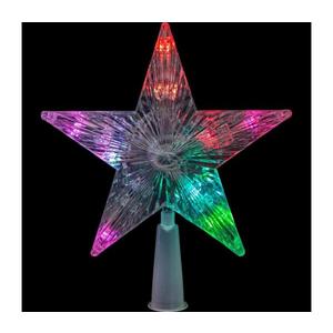 LED RGB Vianočná hviezda na stromček 10xLED/2xAA 15cm vyobraziť