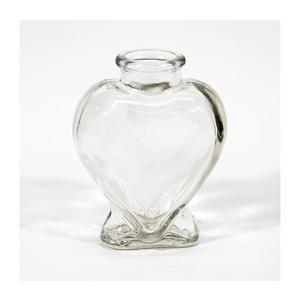Sklenená fľaša v tvare srdca 200 ml číra vyobraziť