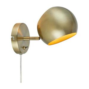 Markslöjd Markslöjd 108754 - Nástenná lampa EDGAR 1xE14/40W/230V zlatá vyobraziť
