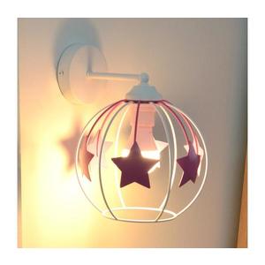 Detská nástenná lampa STARS 1xE27/15W/230V ružová/biela vyobraziť