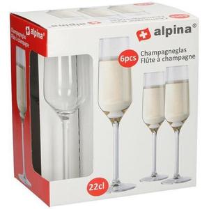 Alpina Pohár na šampanské ALPINA 220ml 6ks vyobraziť
