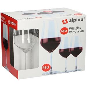 Alpina Poháre na červené víno ALPINA 530ml 6ks vyobraziť