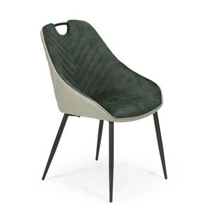 HALMAR K412 jedálenská stolička tmavozelená / svetlozelená / čierna vyobraziť