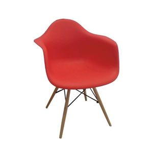KONDELA Damen New jedálenská stolička červená / buk vyobraziť