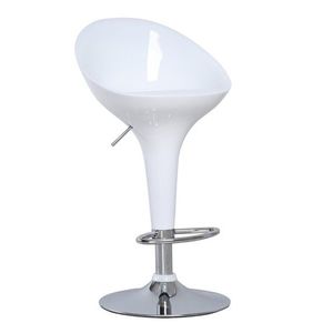 KONDELA Alba HC-169 New barová stolička chrómová / biela vyobraziť