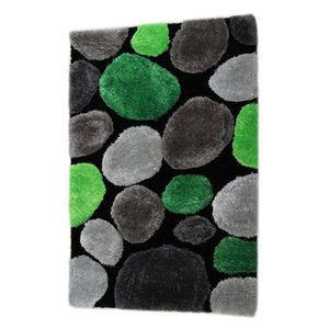 KONDELA Pebble Typ 1 koberec 120x180 cm zelená / sivá / čierna vyobraziť