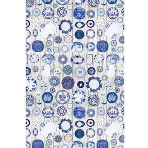 KONDELA Parlin koberec 160x230 cm modrá / krémová vyobraziť