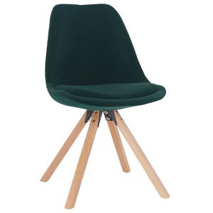 KONDELA Sabra jedálenská stolička smaragdová (Velvet) / buk vyobraziť
