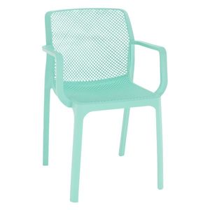 KONDELA Frenia plastová záhradná stolička mentolová vyobraziť