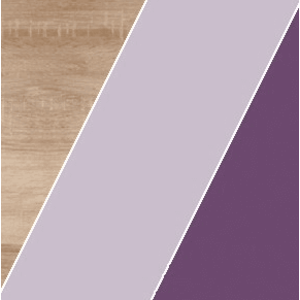 ArtCross Nočný stolík KITTY | KIT-12 Farba: Dub sonoma svetlá / levanduľa / fialová vyobraziť