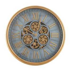 ArtFir Dekoratívne hodiny 53 | modrá/zlatá 51 cm vyobraziť