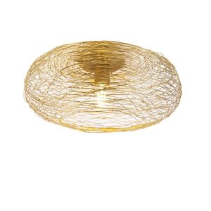 Dizajnové stropné svietidlo zlatý ovál - Sarella vyobraziť