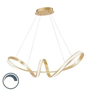 Dizajnové závesné svietidlo zlaté vrátane LED 80 cm - Belinda vyobraziť