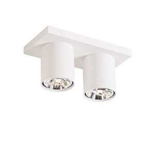 Moderné stropné bodové svietidlo biele 2-svetlo - Tubo vyobraziť