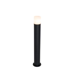 Stojanové vonkajšie svietidlo čierne s opálovým tienidlom 70 cm - Odense vyobraziť