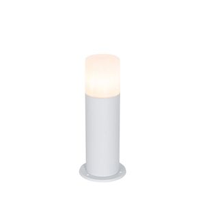 Stojanové vonkajšie svietidlo biele s opálovým tienidlom 30 cm IP44 - Odense vyobraziť