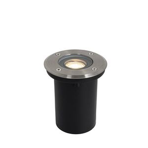 Moderné vonkajšie pozemné bodové svietidlo oceľové 35 mm nastaviteľné IP65 - Delux vyobraziť