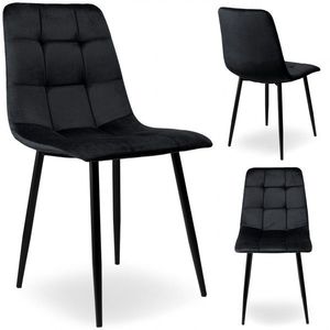 Čalúnená designová stolička ForChair čierna vyobraziť