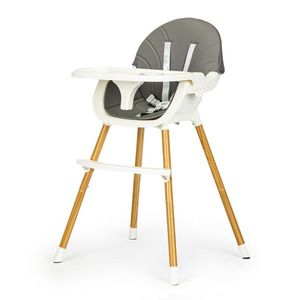 Detská jedálenská stolička 2v1 Colby EcoToys sivá vyobraziť