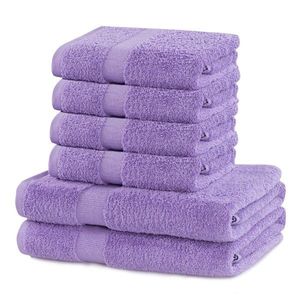 Sada 2 osušek a 4 ručníků DecoKing Ginna fialových vyobraziť