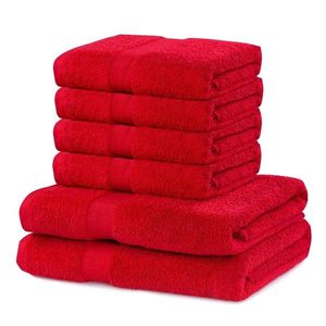 Súprava 2 osušiek a 4 uterákov DecoKing Ginna červená vyobraziť