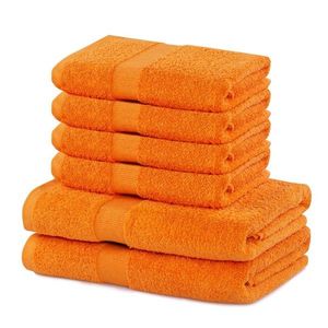 Súprava 2 osušiek a 4 uterákov DecoKing Ginna oranžová vyobraziť