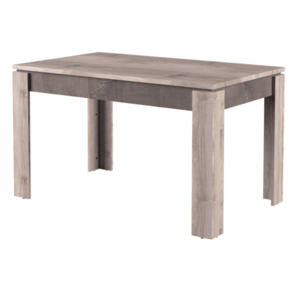 Jedálenský rozkladací stôl, gaštan nairobi/onyx, 130-175x80 cm, JESI vyobraziť