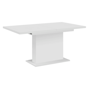 Jedálenský rozkladací stôl, biela, 160-200x90 cm, BOBA vyobraziť