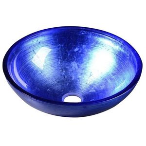 SAPHO - MURANO BLU sklenené umývadlo na dosku, priemer 40cm, modré AL5318-65 vyobraziť