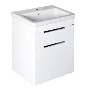 SAPHO - ELLA umývadlová skrinka 56, 5x65x43cm s umývadlom CITY, 2x zásuvka, biela (70062) EL062-3030-01 vyobraziť