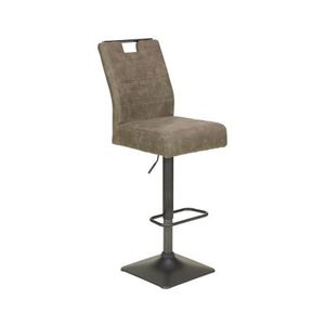 Barová stolička Jill, šedo-hnedá látka% vyobraziť