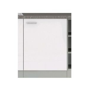 Dolná kuchynská skrinka Bianka 60D, 60 cm, biely lesk% vyobraziť