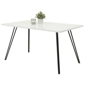 Sconto Jedálenský stôl JENNIFER T biela/čierna vyobraziť