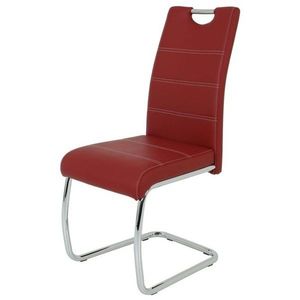 Sconto Jedálenská stolička FLORA S bordová, syntetická koža vyobraziť