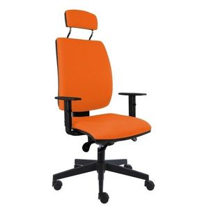 Sconto Kancelárska stolička CHARLES oranžová vyobraziť