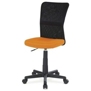 Otočná stolička, oranžová/čierna, MESH vyobraziť