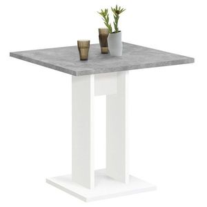Sconto Jedálenský stôl BANDOL 1 biela/betón vyobraziť