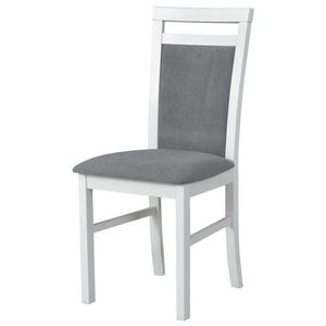 Sconto Jedálenská stolička MILAN 5 biela/svetlosivá vyobraziť