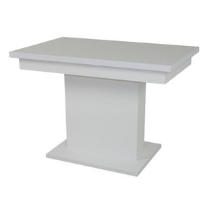 Sconto Jedálenský stôl SHIDA 2 biela, šírka 110 cm, rozkladací vyobraziť