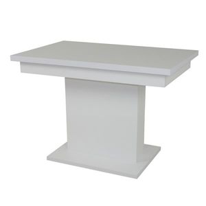 Sconto Jedálenský stôl SHIDA 2 biela, šírka 130 cm, rozkladací vyobraziť