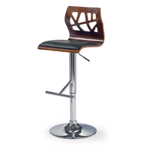 Sconto Barová stolička SCH-34 orech/chróm vyobraziť