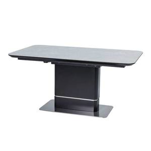 Sconto Jedálenský stôl POLLOS sivý mramor/čierna vyobraziť