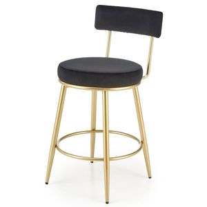 Sconto Barová stolička SCH-115 čierna/zlatá vyobraziť