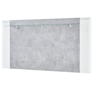 Sconto Nástenný panel CANTERO biela vysoký lesk/betón vyobraziť