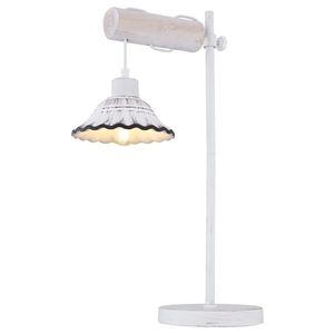 Sconto Stolná lampa JOWITA 2 biela/čierna keramika vyobraziť