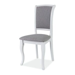 Sconto Jedálenská stolička SIGMN-SC biela/sivá vyobraziť