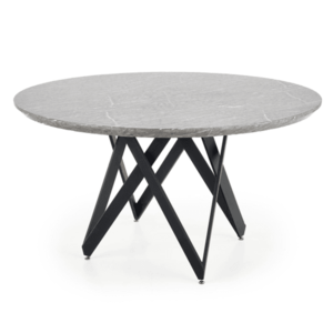 Sconto Jedálenský stôl GESTAMU sivý mramor/čierna vyobraziť