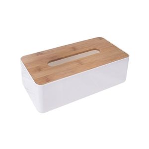 Sconto Box na papierové vreckovky WHITNEY bambus/biela vyobraziť