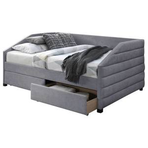Sconto Rohová posteľ s roštom NODAO sivá, 120x200 cm vyobraziť