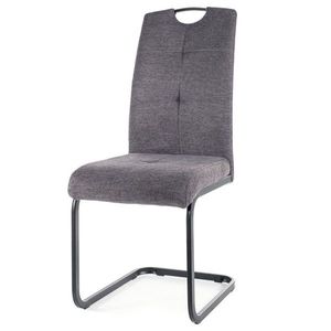 Sconto Jedálenská stolička OXU tmavosivá/čierna vyobraziť